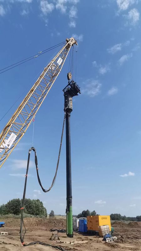 Προσαρμοσμένο μέγιστο βάθος κάτω τροφοδοσίας Vibroflot Inverter Drive Control για το Vibro Αντικατάσταση πέτρα στήλη