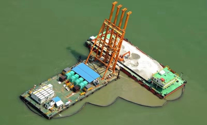 Παράκτια Vibroflotation πέτρινη στήλη 1800 περιστροφών/λεπτό Bvem για τη μεταχείρηση του μαλακού εδαφολογικού στρώματος